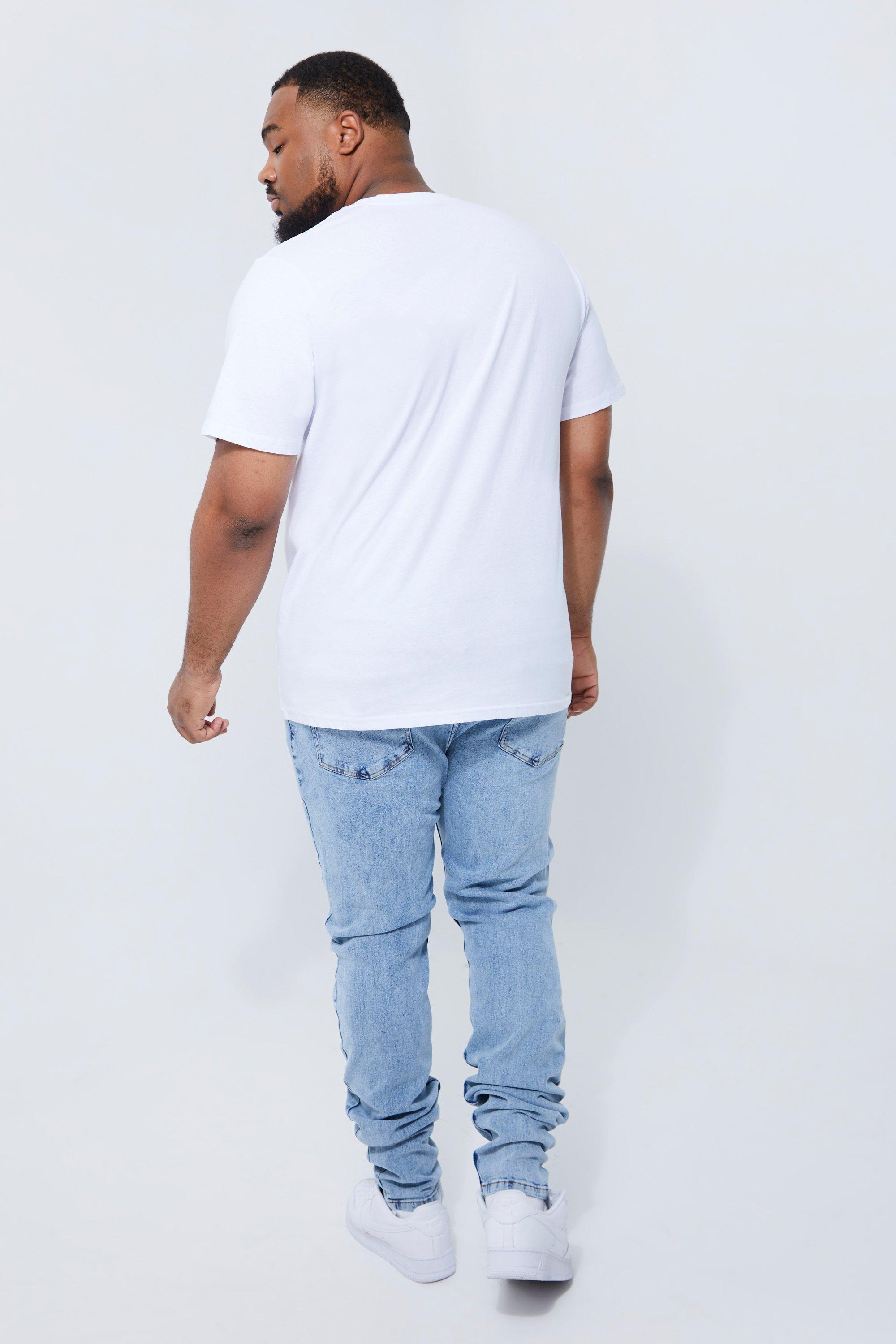 Plus Super Skinny Ripped Paint Splatter Jeans | boohoo USA